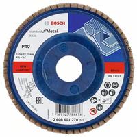 BOSCH Fächerschleifscheibe X431 Standard für Metall, gerade, Ø 115 mm, 40, Kunststoff
