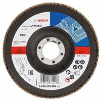 BOSCH Fächerschleifscheibe X431 Standard für Metall, gerade, Ø 125 mm, 120, Kunststoff