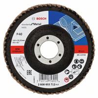 BOSCH Fächerschleifscheibe X431 Standard für Metall, gerade, Ø 115 mm, 40, Glasgewebe