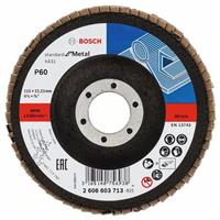 BOSCH Fächerschleifscheibe X431 Standard für Metall, gerade, Ø 115 mm, 60, Glasgewebe