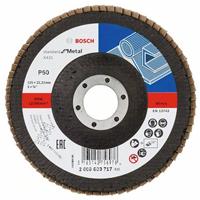 BOSCH Fächerschleifscheibe X431 Standard für Metall, gerade, Ø 125 mm, 60, Glasgewebe
