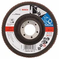 BOSCH Fächerschleifscheibe X571 Best für Metall, gerade, Ø 115 mm, 40, Glasgewebe