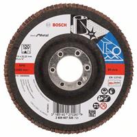 BOSCH Fächerschleifscheibe X571 Best für Metall, gerade, Ø 115 mm, 120, Glasgewebe