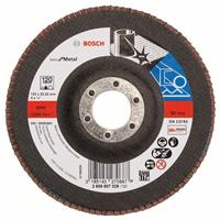 BOSCH Fächerschleifscheibe X571 Best für Metall, gerade, Ø 125 mm, 120, Glasgewebe