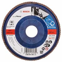 BOSCH Fächerschleifscheibe X571 Best für Metall, gerade, Ø 115 mm, 80, Kunststoff