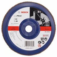 BOSCH Fächerschleifscheibe X571 Best für Metall, gerade, Ø 180 mm, 40, Kunststoff