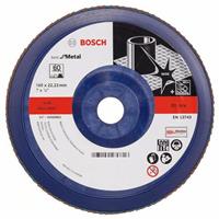BOSCH Fächerschleifscheibe X571 Best für Metall, gerade, Ø 180 mm, 60, Kunststoff