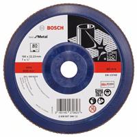 BOSCH Fächerschleifscheibe X571 Best für Metall, gerade, Ø 180 mm, 80, Kunststoff