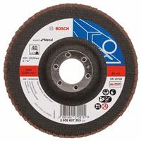 BOSCH Fächerschleifscheibe X551 Expert für Metall, gerade, Ø 125 mm, 40, Glasgewebe