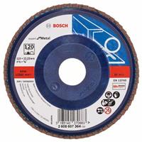 BOSCH Fächerschleifscheibe X551 Expert für Metall, gerade, Ø 115 mm, 120, Kunststoff
