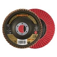 RHODIUS Fächerschleifscheibe Fächerscheibe JUMBO SPEED Ø 115 mm Korn 40