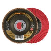 RHODIUS Fächerschleifscheibe Fächerscheibe JUMBO SPEED Ø 115 mm Korn 80