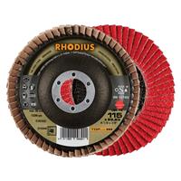 RHODIUS Fächerschleifscheibe Fächerscheibe LSK FK Ø 115 mm Korn 40