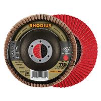 RHODIUS Fächerschleifscheibe Fächerscheibe LSK FK Ø 115 mm Korn 60