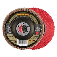 RHODIUS Fächerschleifscheibe Fächerscheibe LSK FK Ø 115 mm Korn 80