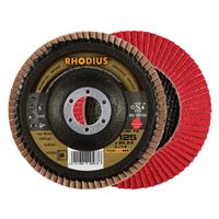 RHODIUS Fächerschleifscheibe Fächerscheibe LSK FK Ø 125 mm Korn 60