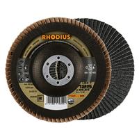RHODIUS Fächerschleifscheibe Fächerscheibe LSZ F Ø 125 mm Korn 60