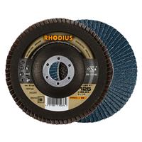 RHODIUS Fächerschleifscheibe Fächerscheibe LSZ F1 Ø 125 mm Korn 60