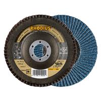 RHODIUS Fächerschleifscheibe Fächerscheibe LGZ F1 Ø 125 mm Korn 40