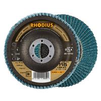 RHODIUS Fächerschleifscheibe Fächerscheibe LSZ F3 Ø 115 mm Korn 40