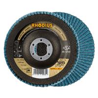 RHODIUS Fächerschleifscheibe Fächerscheibe LSZ F3 Ø 125 mm Korn 40