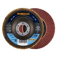 RHODIUS Fächerschleifscheibe Fächerscheibe LSA F1 Ø 115 mm Korn 60
