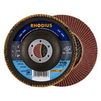 RHODIUS Fächerschleifscheibe Fächerscheibe LSA F1 Ø 115 mm Korn 80