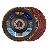 RHODIUS Fächerschleifscheibe Fächerscheibe LSA F1 Ø 125 mm Korn 40
