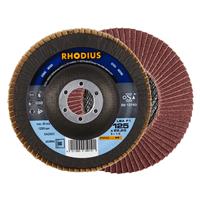 RHODIUS Fächerschleifscheibe Fächerscheibe LSA F1 Ø 125 mm Korn 60