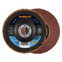 RHODIUS Fächerschleifscheibe Fächerscheibe LSA F1 Ø 125 mm Korn 80