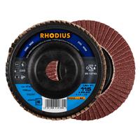 RHODIUS Fächerschleifscheibe Fächerscheibe LSA P1 Ø 115 mm Korn 40