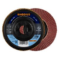 RHODIUS Fächerschleifscheibe Fächerscheibe LSA P1 Ø 115 mm Korn 60