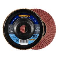 RHODIUS Fächerschleifscheibe Fächerscheibe LSA P1 Ø 125 mm Korn 40