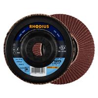 RHODIUS Fächerschleifscheibe Fächerscheibe LSA P1 Ø 125 mm Korn 60