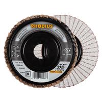 RHODIUS Fächerschleifscheibe Fächerscheibe LGA ALU Ø 115 mm Korn 40