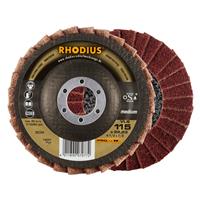 RHODIUS Fächerschleifscheibe Fächerscheibe VLS Ø 115 mm Korn medium