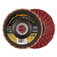 RHODIUS Fächerschleifscheibe Fächerscheibe VLS Ø 125 mm Korn medium