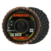 RHODIUS Zirkonlamellenschleifscheibe Fächerscheibe QUICK Ø 51 mm Korn 80