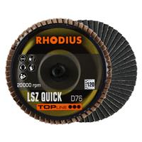 RHODIUS Zirkonlamellenschleifscheibe Fächerscheibe QUICK Ø 76 mm Korn 120