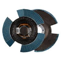 RHODIUS Fächerschleifscheibe Fächerscheibe VISION PRO Ø 115 mm Korn 80