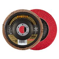 RHODIUS Fächerschleifscheibe Fächerscheibe LGK FK Ø 125 mm Korn 80