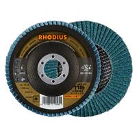 RHODIUS Fächerschleifscheibe Fächerscheibe LGZ F3 Ø 125 mm Korn 40