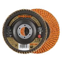 RHODIUS Fächerschleifscheibe Fächerscheibe JUMBO LONGLIFE Ø 115 mm Korn 40