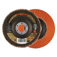 RHODIUS Fächerschleifscheibe Fächerscheibe JUMBO LONGLIFE Ø 115 mm Korn 60