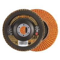 RHODIUS Fächerschleifscheibe Fächerscheibe JUMBO LONGLIFE Ø 125 mm Korn 40
