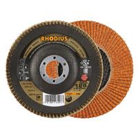 RHODIUS Fächerschleifscheibe Fächerscheibe JUMBO LONGLIFE Ø 125 mm Korn 80