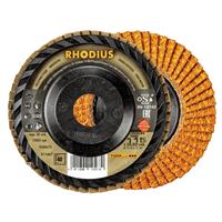 RHODIUS Fächerschleifscheibe Fächerscheibe  LONGLIFE TRIM Ø 115 mm Korn 40