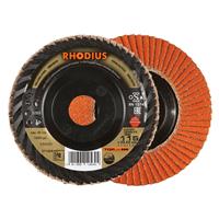 RHODIUS Fächerschleifscheibe Fächerscheibe  LONGLIFE TRIM Ø 115 mm Korn 60