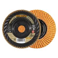 RHODIUS Fächerschleifscheibe Fächerscheibe  LONGLIFE TRIM Ø 125 mm Korn 40