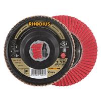 RHODIUS Fächerschleifscheibe Fächerscheibe  SPEED P X-LOCK Ø 115 mm Korn 80